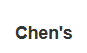 Chen's